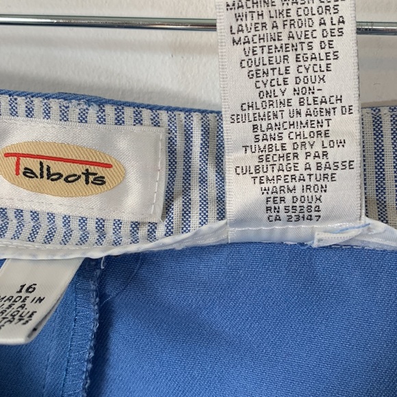 Talbots Vintage Women’s Plus Size 16 Cotton Blend Side Stretch Blue Pencil Skirt - Picture 15 of 15